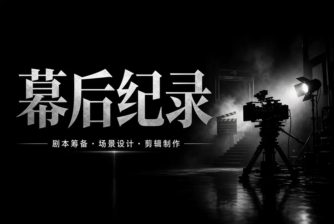 幕后制作与灯光摄影主题影像